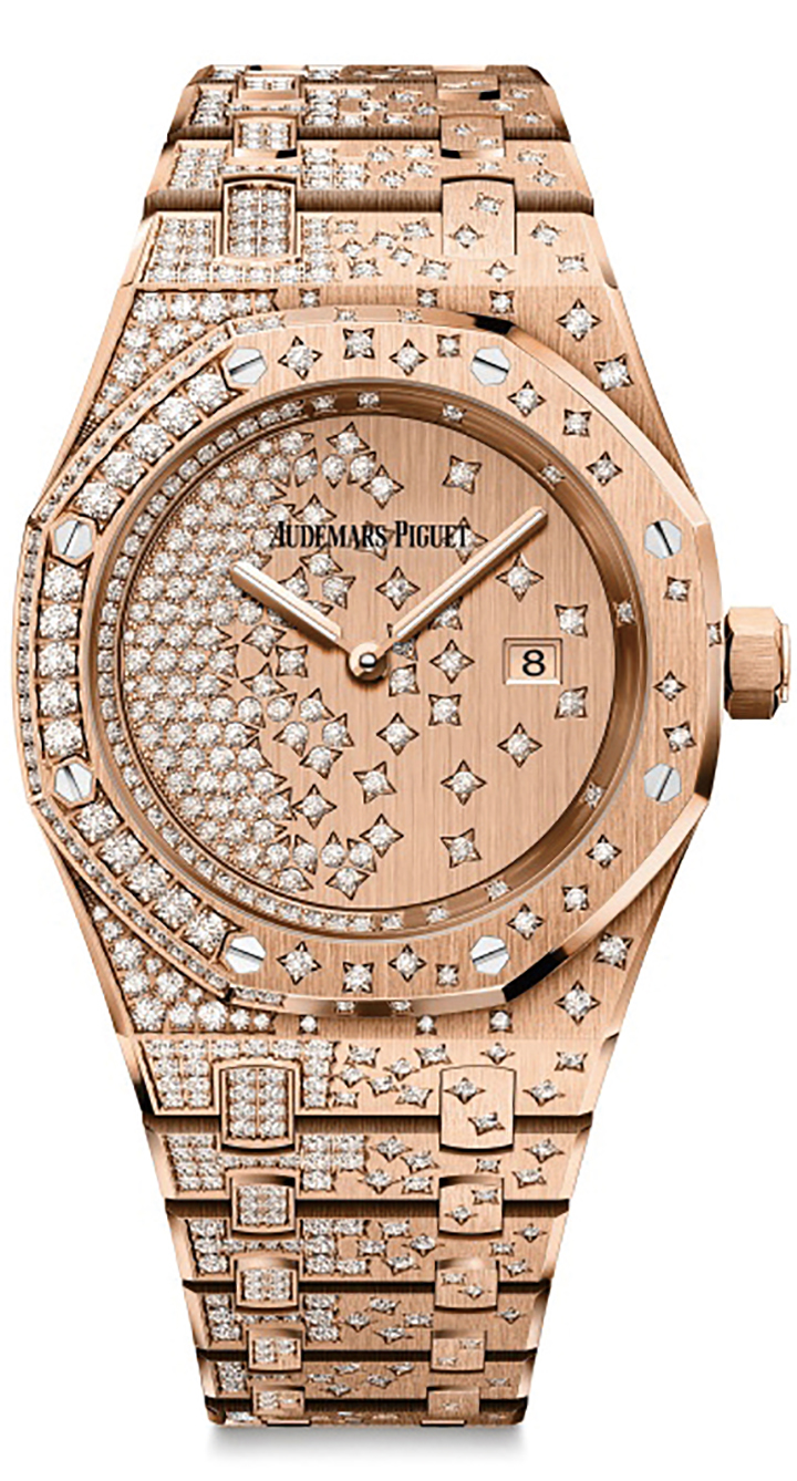 皇家橡樹瀑布石英腕錶